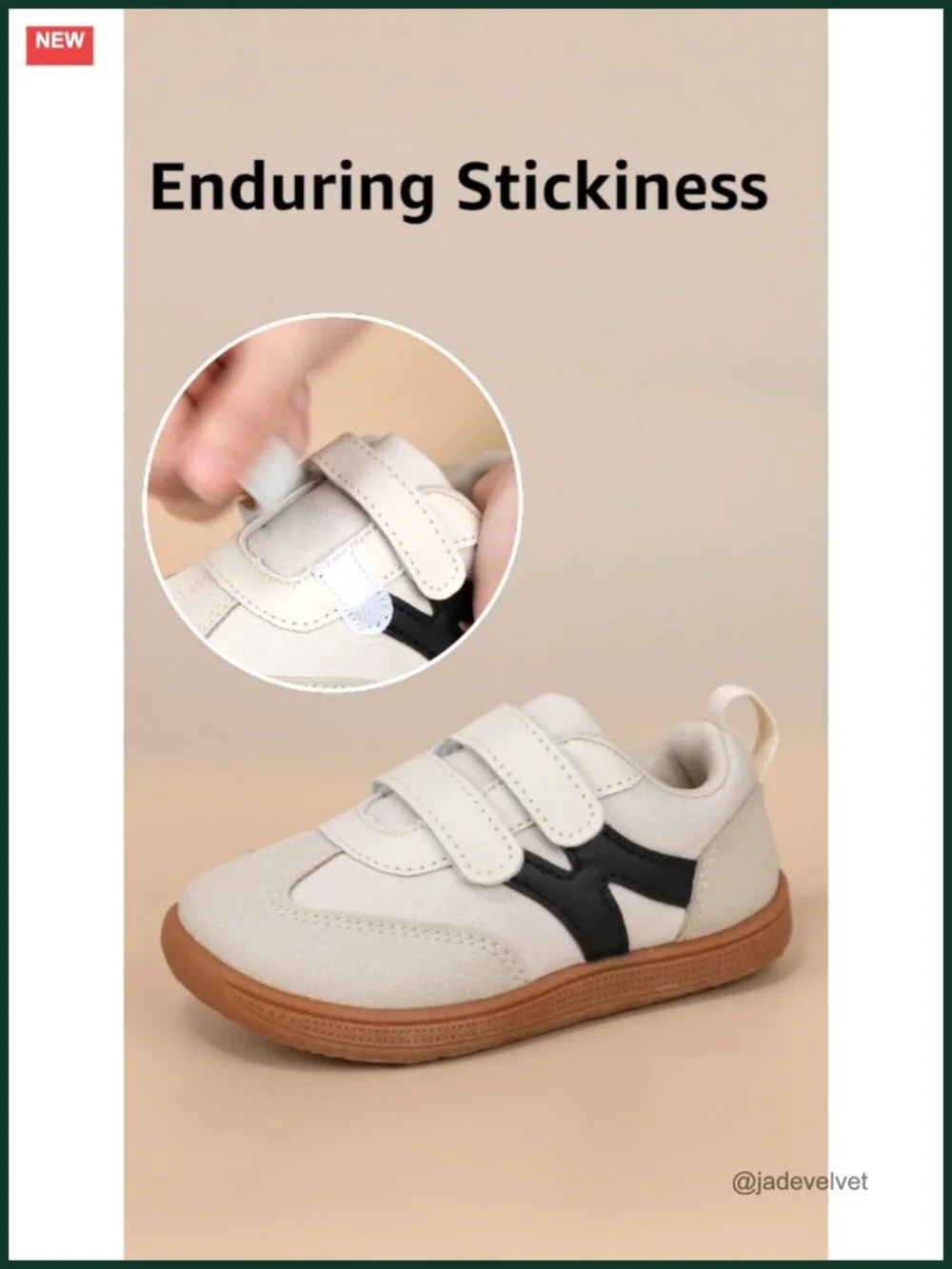 Toddler Barefoot Sneakers Wide Toe Box Zero Drop Soft Sole Non Slip Hook Loop